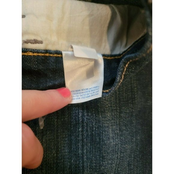 Old Navy Junior Girls Women Size 4, Denim Midi‎ Skirt 32" Waist 6 Button Front - Picture 5 of 6